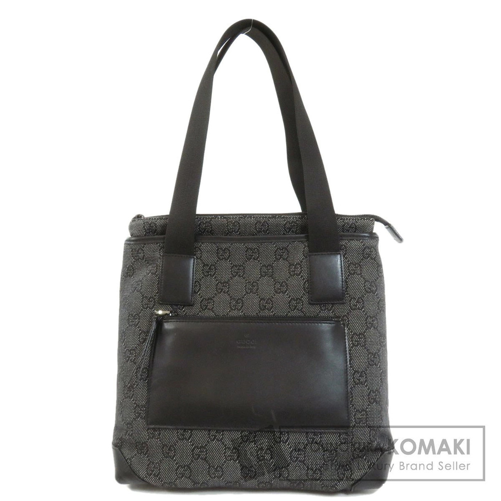 Gucci bag black GG tote leather canvas - Picture 2 of 11